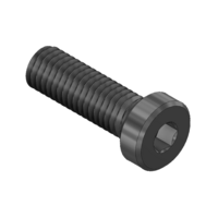 MODULAR SOLUTIONS BLACK OXIDE PLATED FASTENER&lt;BR&gt;M6 X 16MM LOW HEAD SOCKET CAP SCREW